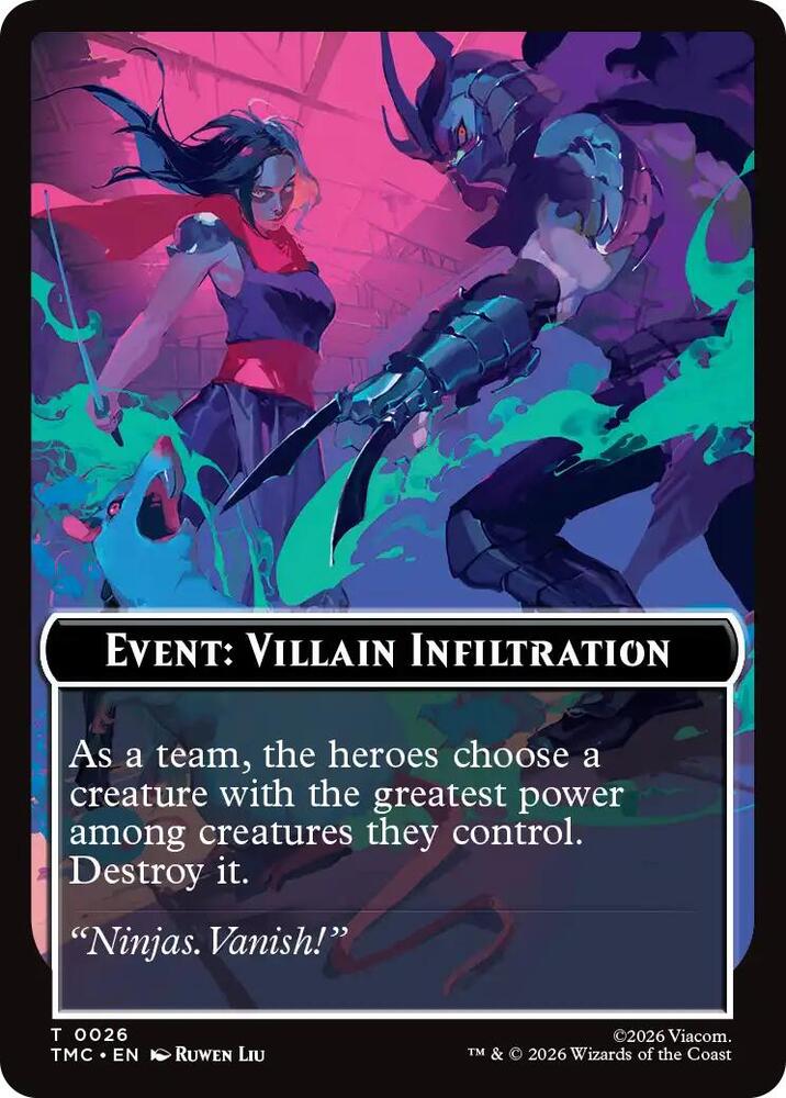 Event: Villain Infiltration 26 card from Commander: Teenage Mutant Ninja Turtles