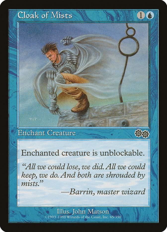 Cloak of Mists card from Urza's Saga