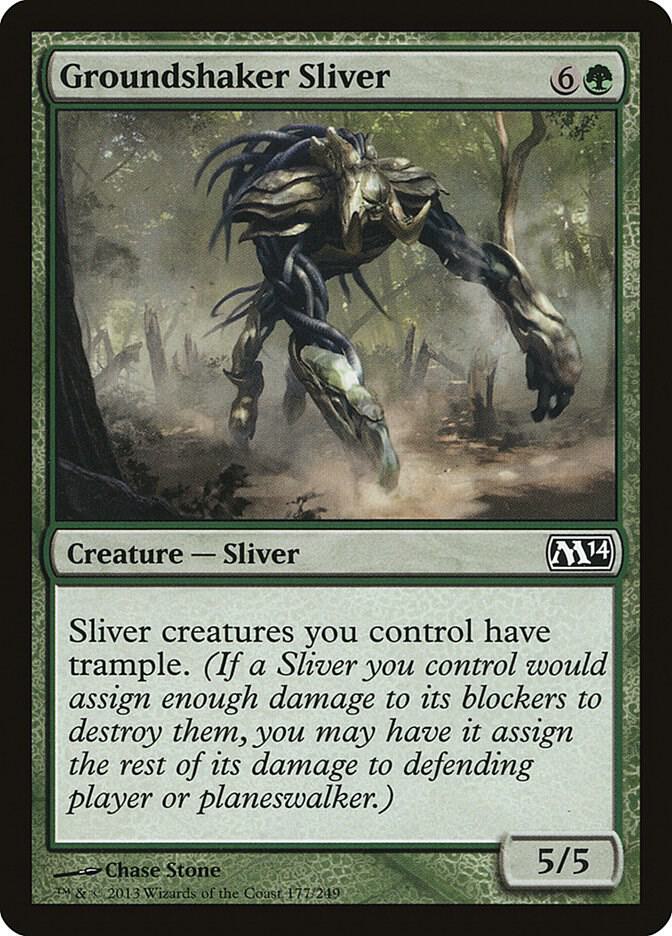 Groundshaker Sliver 177 card from Magic 2014 (M14)