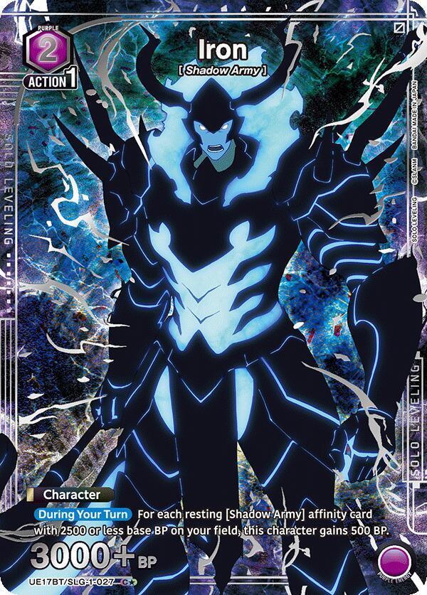 Iron (C*) UE17BT/SLG-1-027 card from UE17BT: SOLO LEVELING