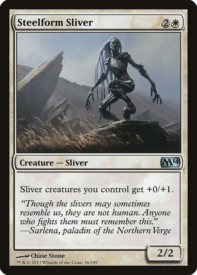 Steelform Sliver 38 card from Magic 2014 (M14)