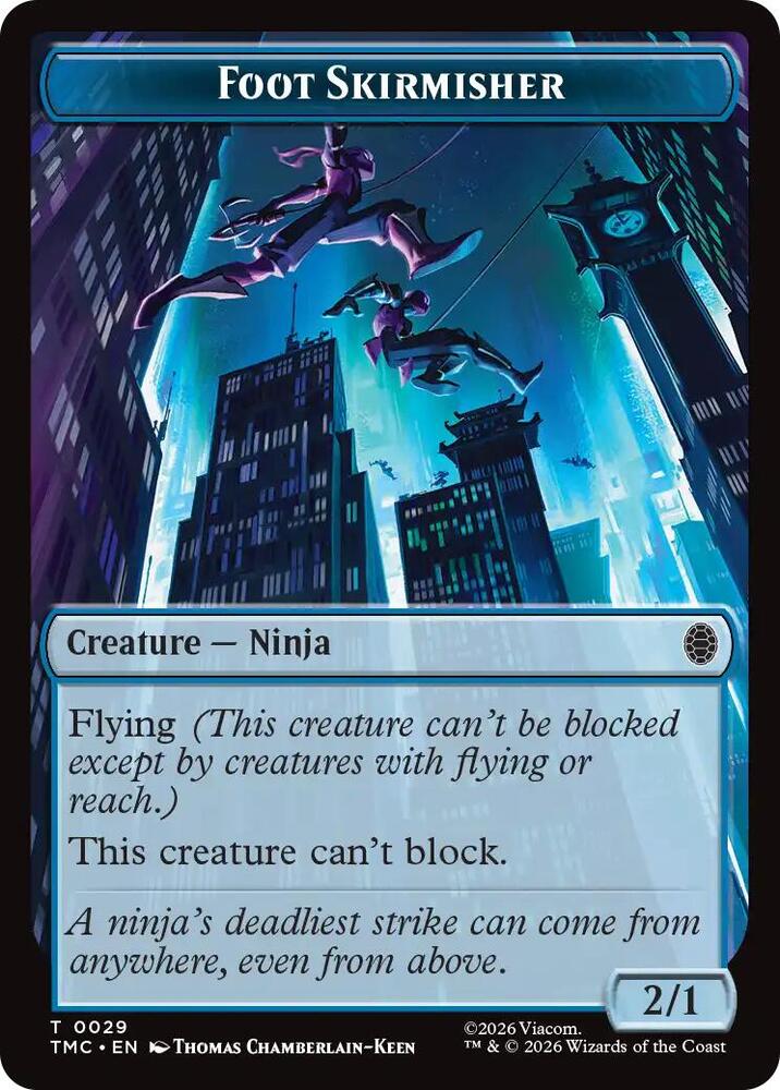 Foot Skirmisher 29 card from Commander: Teenage Mutant Ninja Turtles