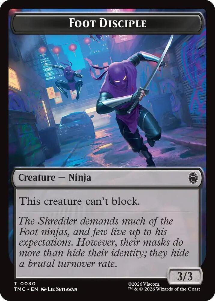 Foot Disciple 30 card from Commander: Teenage Mutant Ninja Turtles