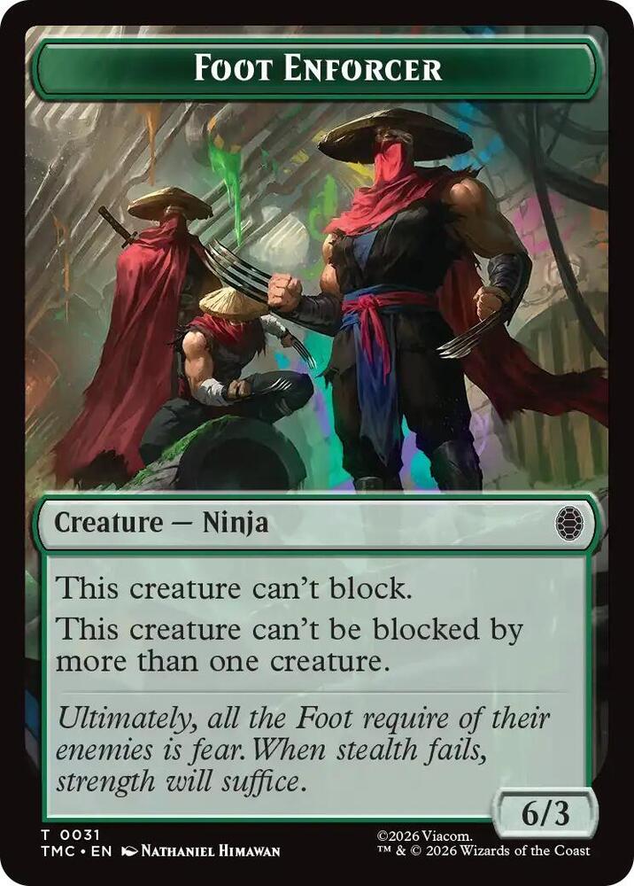Foot Enforcer 31 card from Commander: Teenage Mutant Ninja Turtles