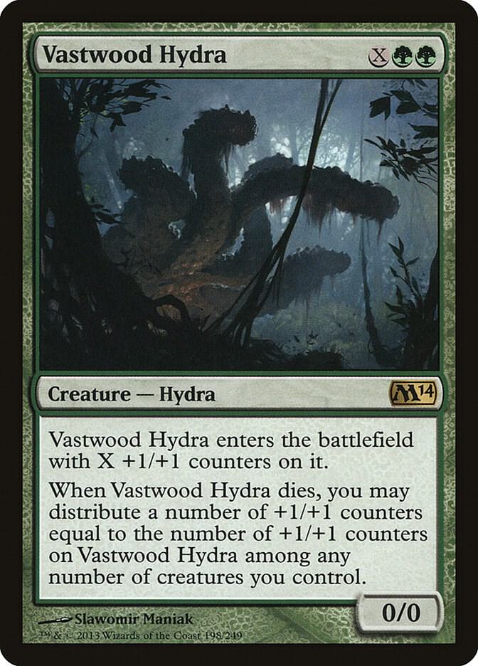 Vastwood Hydra 198 card from Magic 2014 (M14)