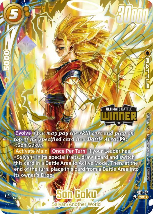 Son Goku (Ultimate Battle 2026 Vol.2 Winner) FS11-07 card from Tournament and Championship Promos