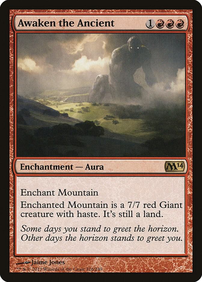 Awaken the Ancient 126 card from Magic 2014 (M14)