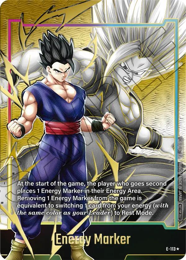 Energy Marker (Gold) E-113 card from Fusion World Energy Markers