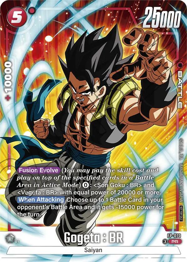 Gogeta : BR (Tournament Pack 10) FP-070 card from Tournament and Championship Promos