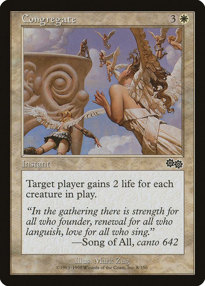 Congregate 8 card from Urza's Saga