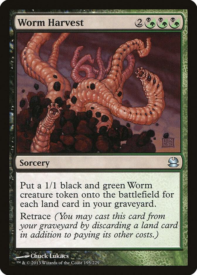 Worm Harvest 195 card from Modern Masters