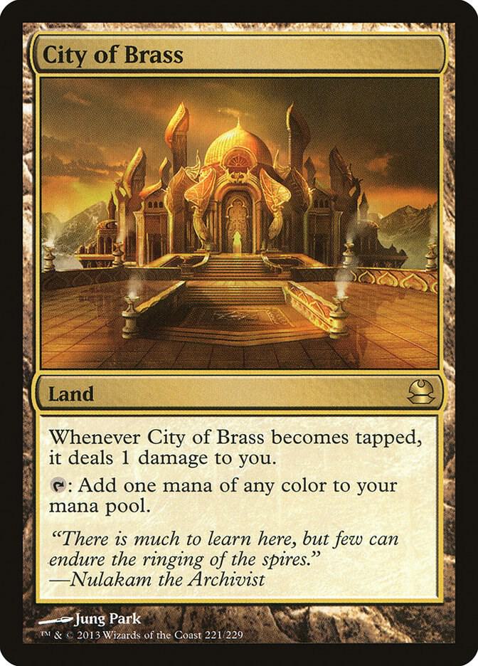 City of Brass 221 card from Modern Masters