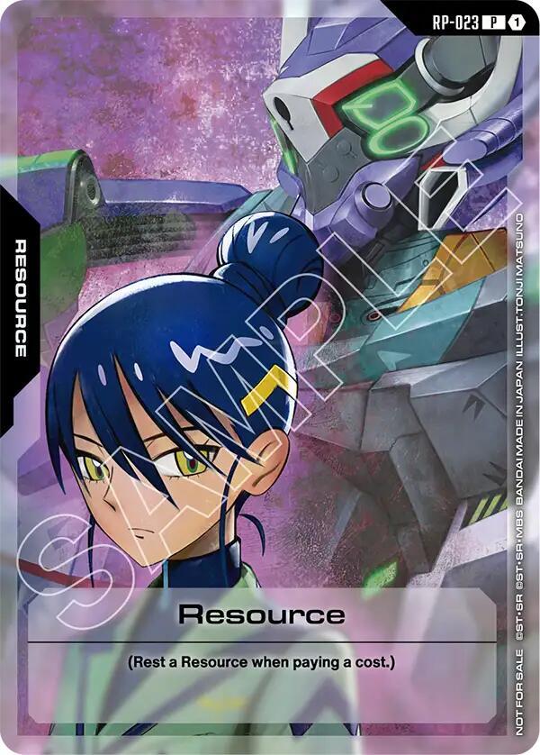 Resource (Mobile Suit Gundam GQuuuuuuX) RP-023 card from Promotional Resource Tokens