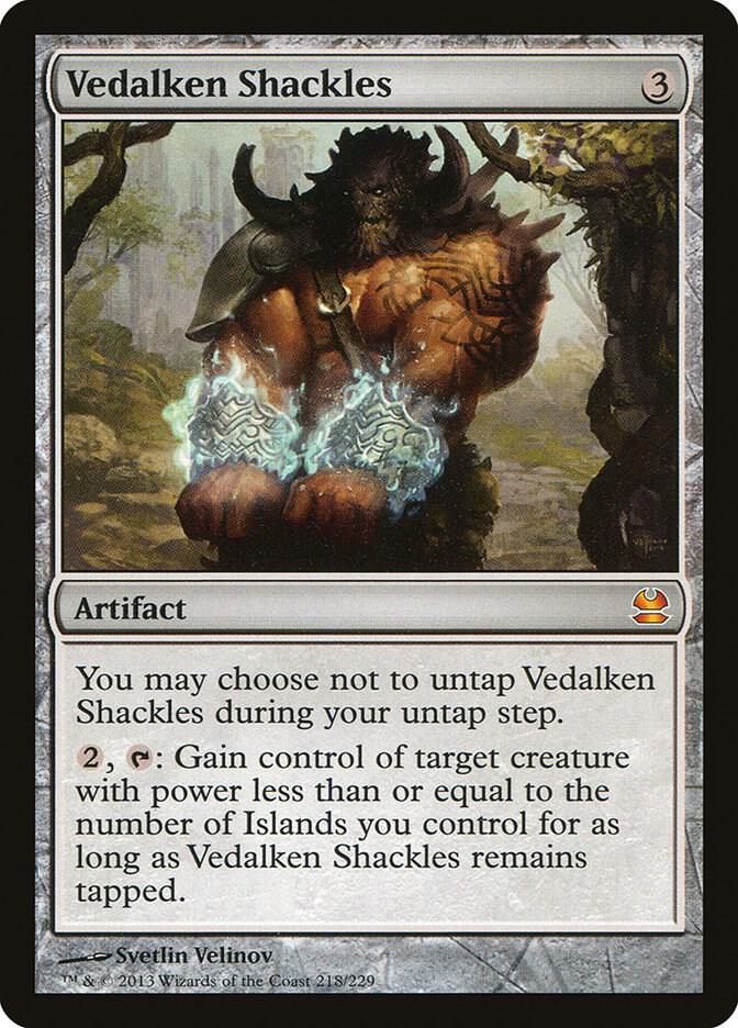 Vedalken Shackles 218 card from Modern Masters