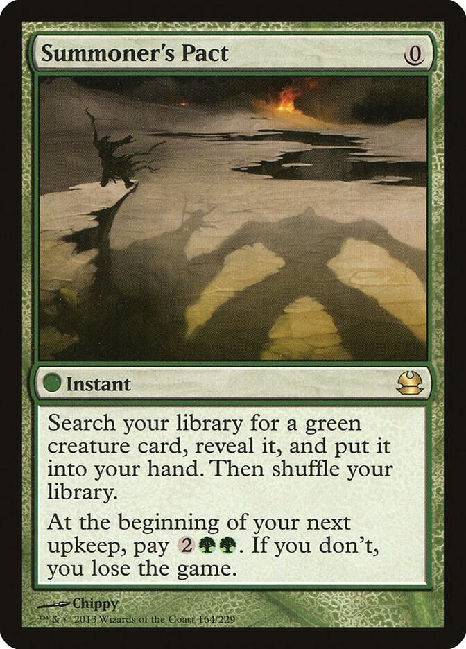 Summoner's Pact 164 card from Modern Masters