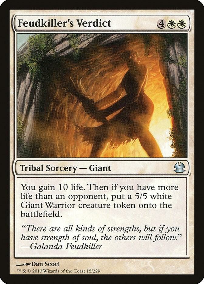 Feudkiller's Verdict 15 card from Modern Masters