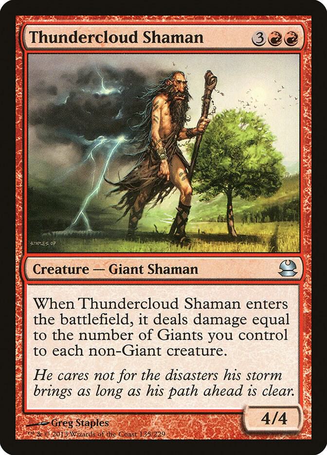 Thundercloud Shaman 135 card from Modern Masters