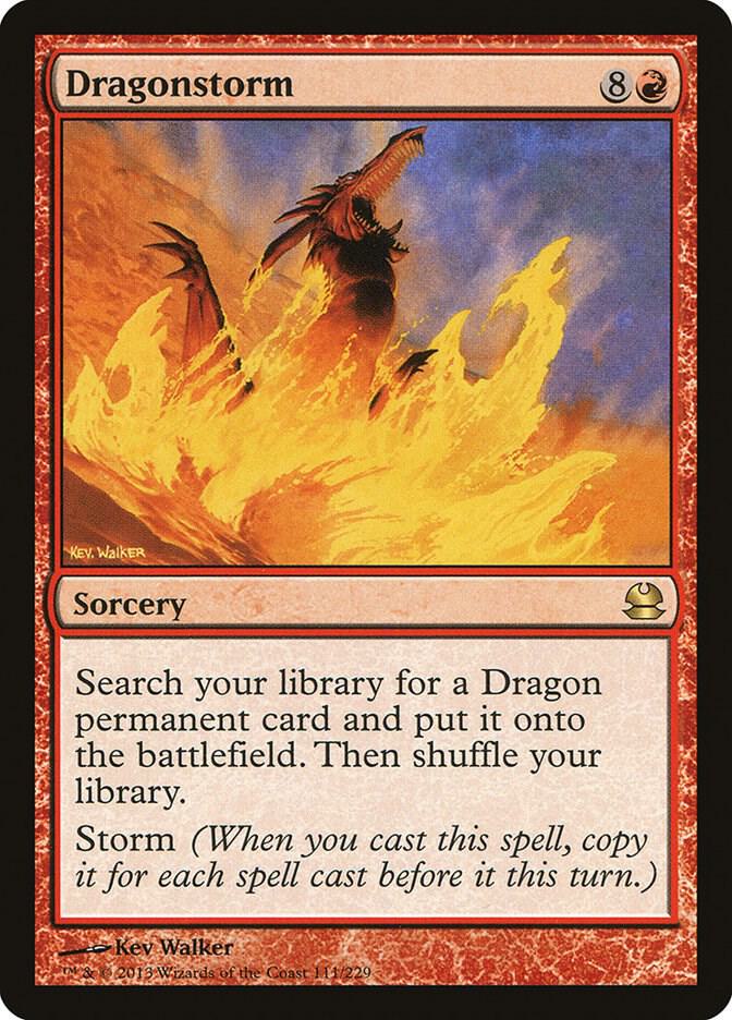 Dragonstorm 111 card from Modern Masters