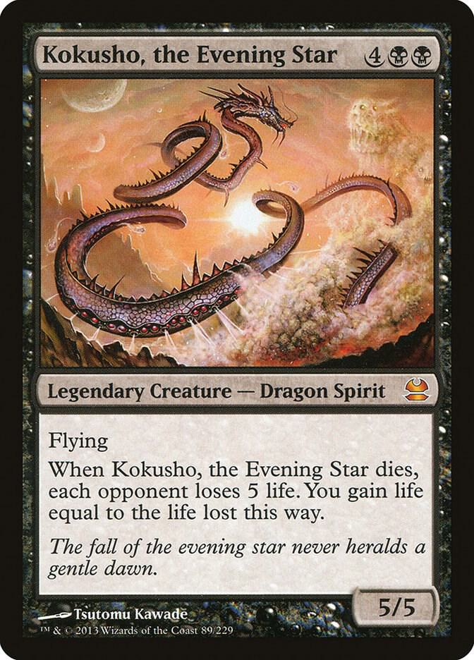 Kokusho, the Evening Star 89 card from Modern Masters