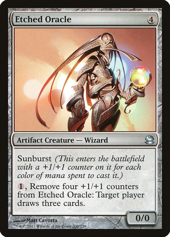 Etched Oracle 206 card from Modern Masters