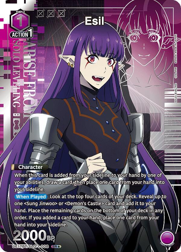 Esil (SR*) UE17BT/SLG-1-008 card from UE17BT: SOLO LEVELING