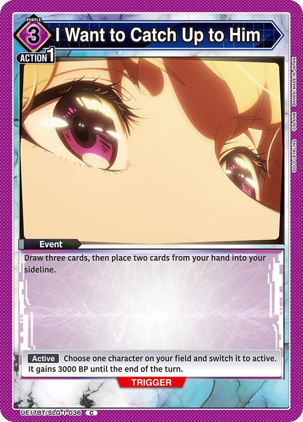 I Want to Catch Up to Him UE17BT/SLG-1-036 card from UE17BT: SOLO LEVELING