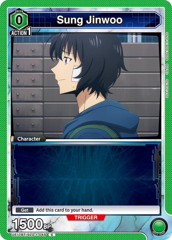 Sung Jinwoo UE17BT/SLG-1-045 card from UE17BT: SOLO LEVELING