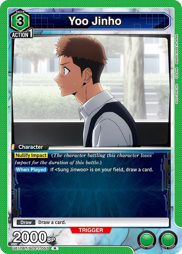 Yoo Jinho UE17BT/SLG-1-053 card from UE17BT: SOLO LEVELING