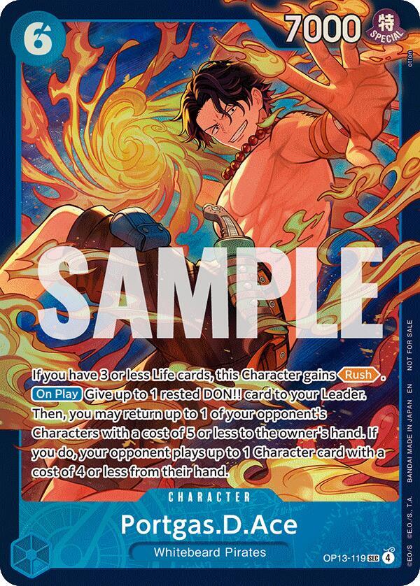 Portgas.D.Ace (Store Treasure Cup 2026) OP13-119 card from One Piece Promotion Cards