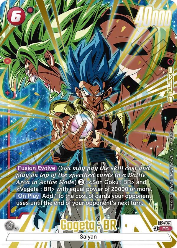 Gogeta : BR (2nd Anniversary Pack) FP-079 card from Fusion World Promotion Cards and Packs
