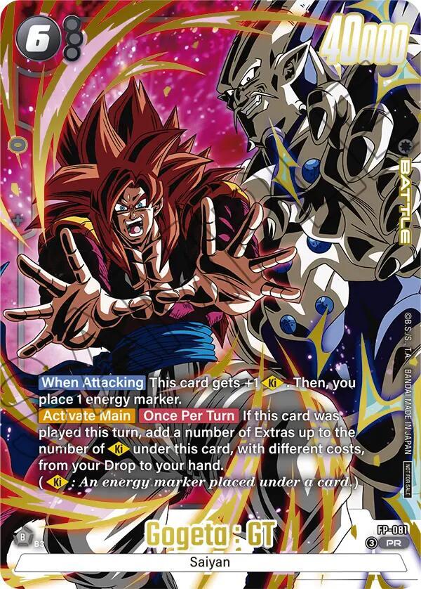 Gogeta : GT (2nd Anniversary Pack) FP-081 card from Fusion World Promotion Cards and Packs