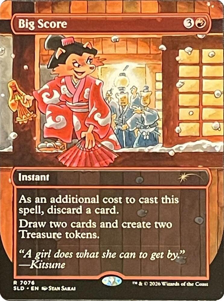 Big Score 7076 card from Secret Lair Drop Series