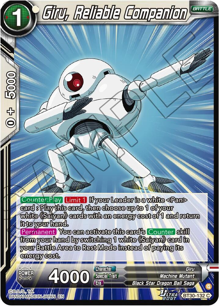 Giru, Reliable Companion BT30-132 card from Three Glorious Fighters