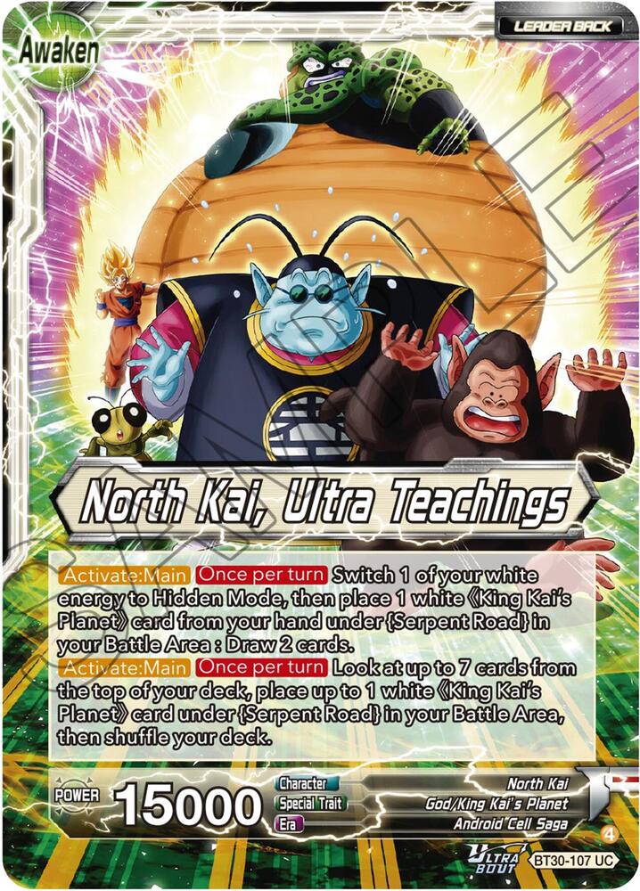 North Kai // North Kai, Ultra Teachings BT30-107 card from Three Glorious Fighters