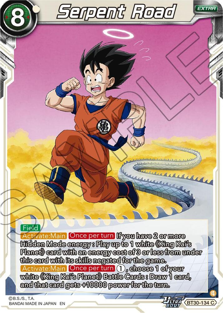 Serpent Road BT30-134 card from Three Glorious Fighters