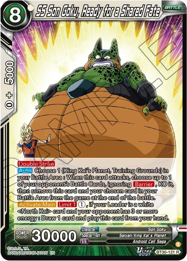 SS Son Goku, Ready for a shared Fate BT30-121 card from Three Glorious Fighters