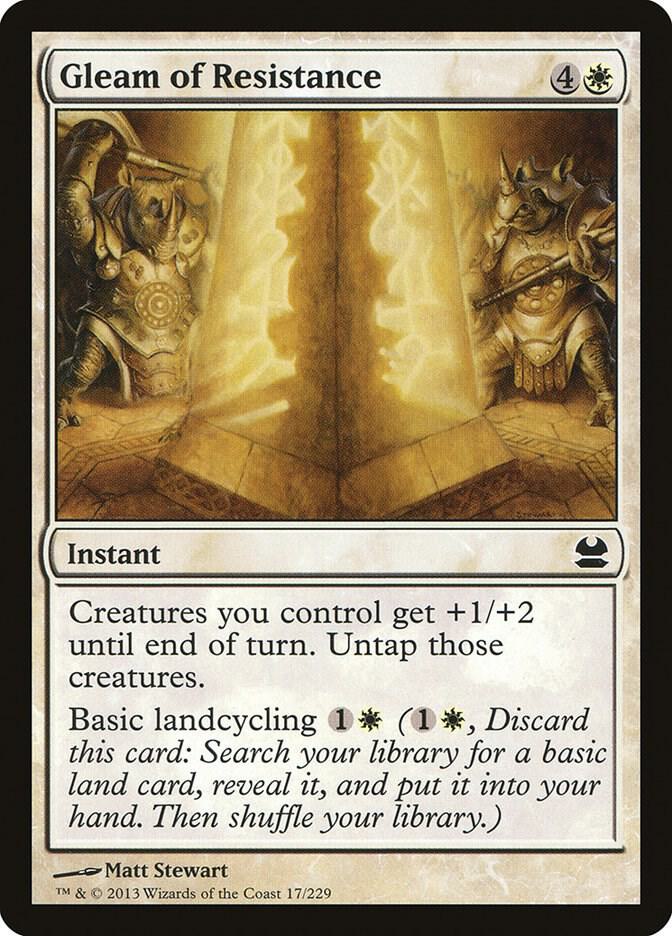 Gleam of Resistance 17 card from Modern Masters