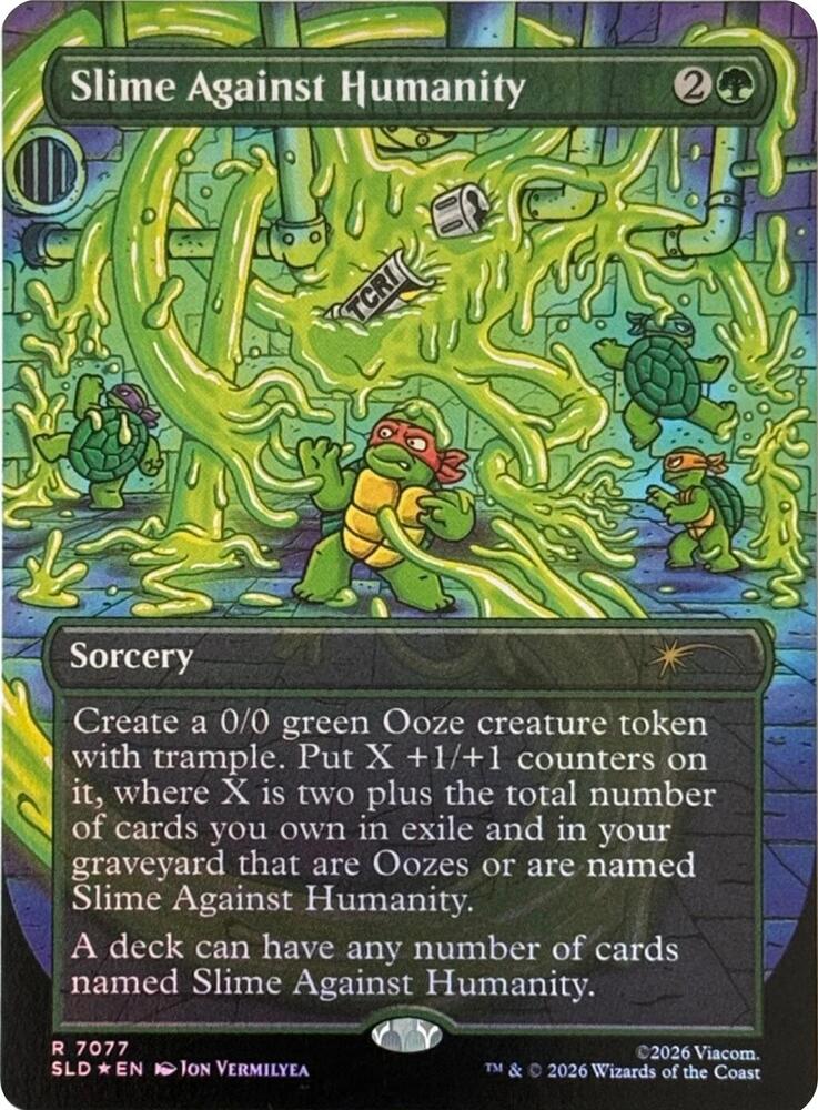 Slime Against Humanity 7077 card from Secret Lair Drop Series