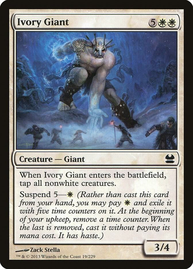 Ivory Giant 19 card from Modern Masters