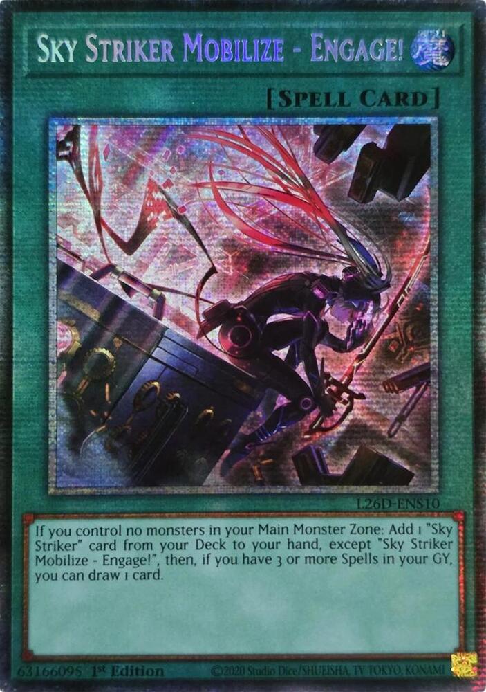Sky Striker Mobilize - Engage! (Alternate Art) (Starlight Rare) L26D-ENS10 card from Legendary Modern Decks 2026
