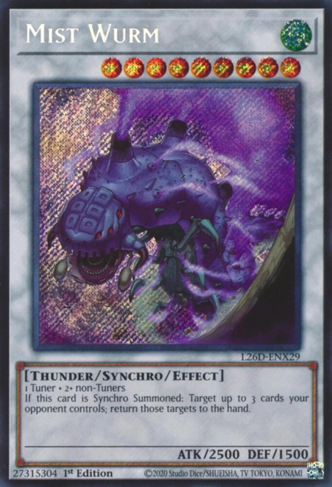 Mist Wurm (Secret Rare) L26D-ENX29 card from Legendary Modern Decks 2026