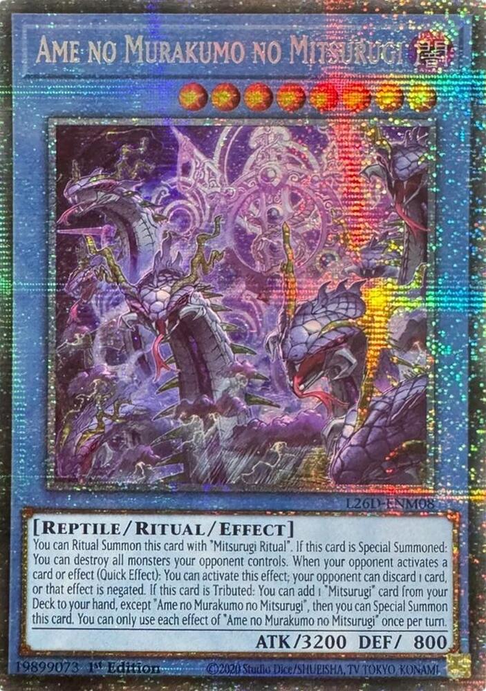Ame no Murakumo no Mitsurugi (Starlight Rare) L26D-ENM08 card from Legendary Modern Decks 2026