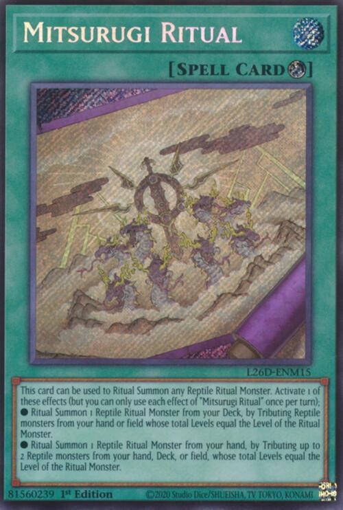 Mitsurugi Ritual (Secret Rare) L26D-ENM15 card from Legendary Modern Decks 2026