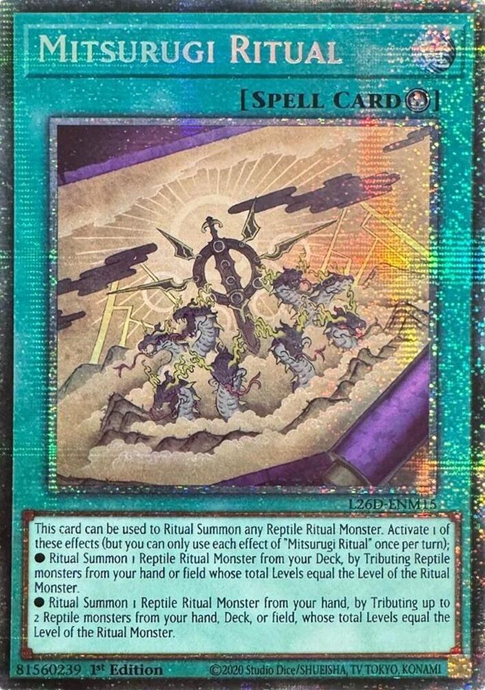 Mitsurugi Ritual (Starlight Rare) L26D-ENM15 card from Legendary Modern Decks 2026