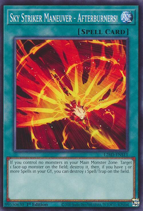 Sky Striker Maneuver - Afterburners! L26D-ENS11 card from Legendary Modern Decks 2026