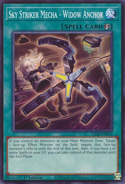 Sky Striker Mecha - Widow Anchor L26D-ENS14 card from Legendary Modern Decks 2026