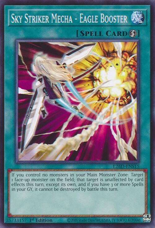 Sky Striker Mecha - Eagle Booster L26D-ENS15 card from Legendary Modern Decks 2026