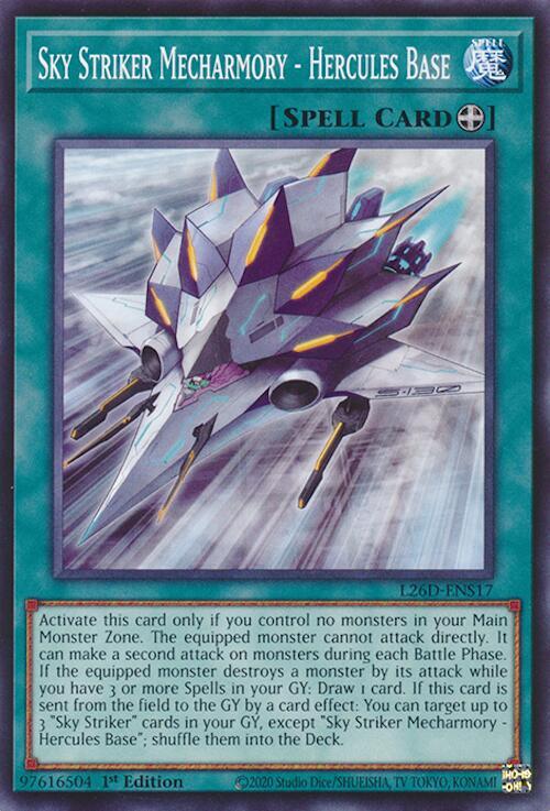 Sky Striker Mecharmory - Hercules Base L26D-ENS17 card from Legendary Modern Decks 2026