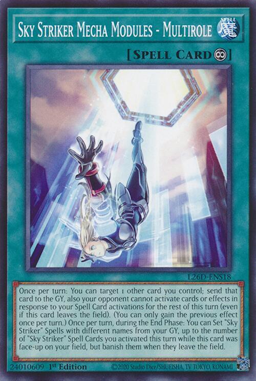 Sky Striker Mecha Modules - Multirole L26D-ENS18 card from Legendary Modern Decks 2026