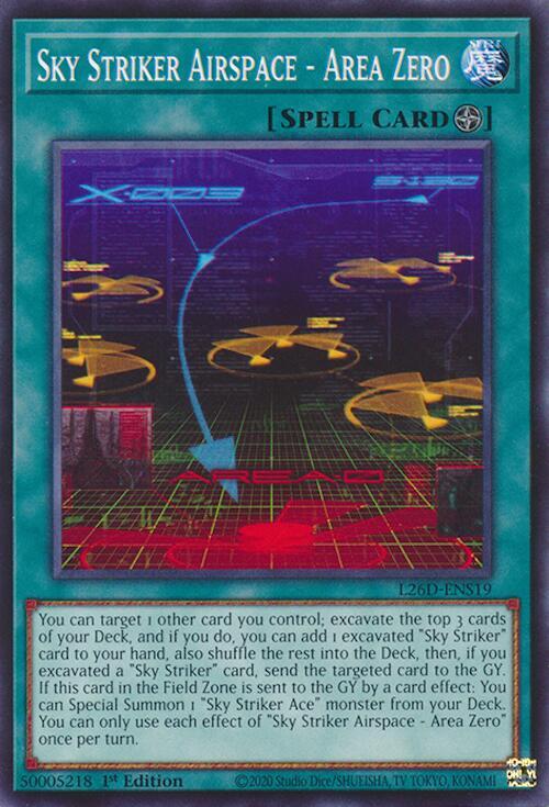 Sky Striker Airspace - Area Zero L26D-ENS19 card from Legendary Modern Decks 2026